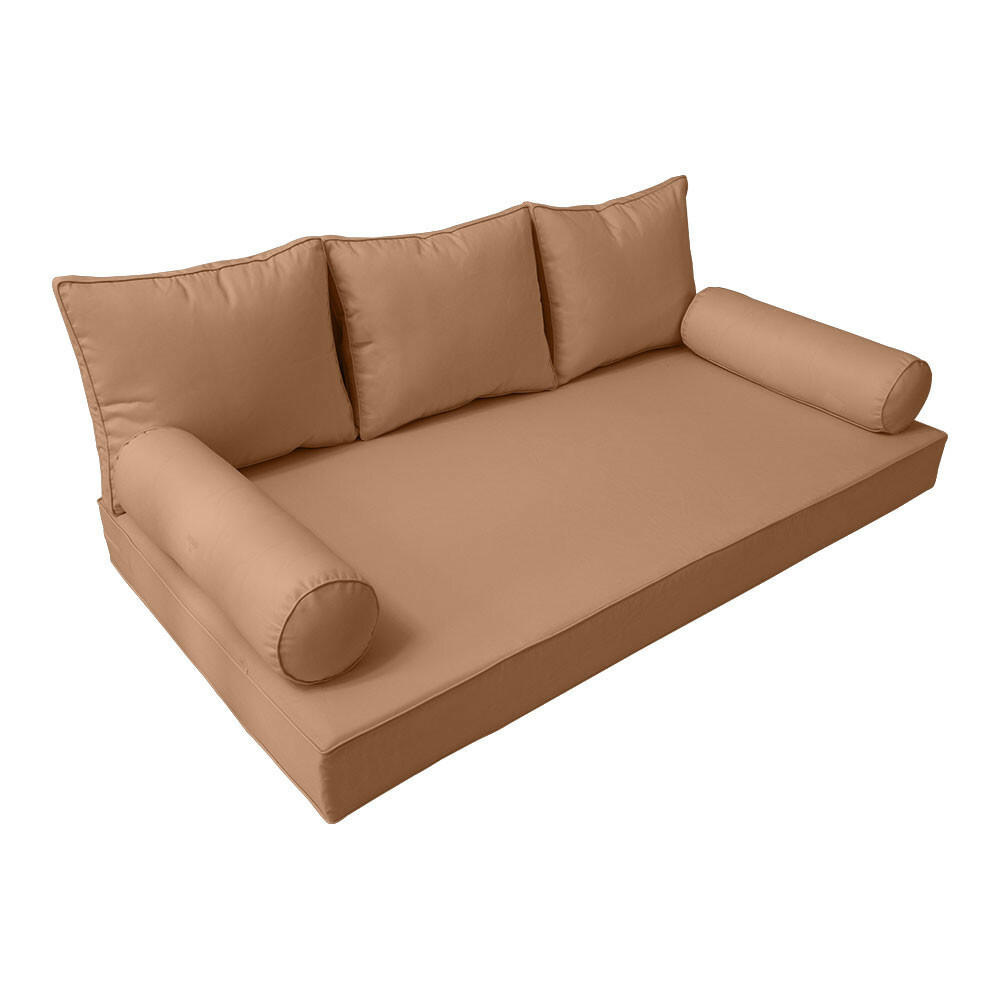 Style3 6PC Pipe Daybed Mattress Cushion Bolster Complete Set-Twin-XL Size AD104
