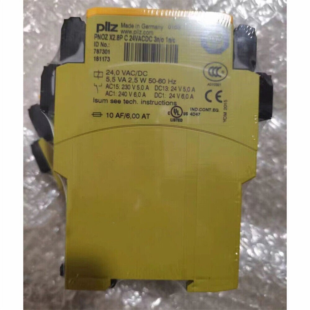 787301 1PC New Sealed PILZ PNOZ X2.8P C 24VACDC 3n/o 1n/c Safety Relay 787301