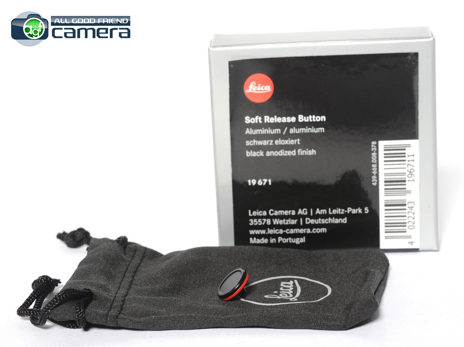 Leica Soft Release Button Aluminum Black 19671 for Q3, M Cameras *BRAND NEW*