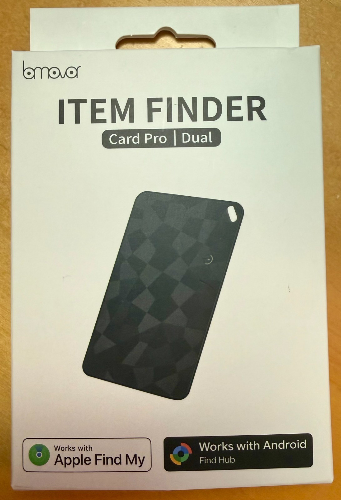 Slim Item Finder Card | Apple Find My + Android | Wireless Charging