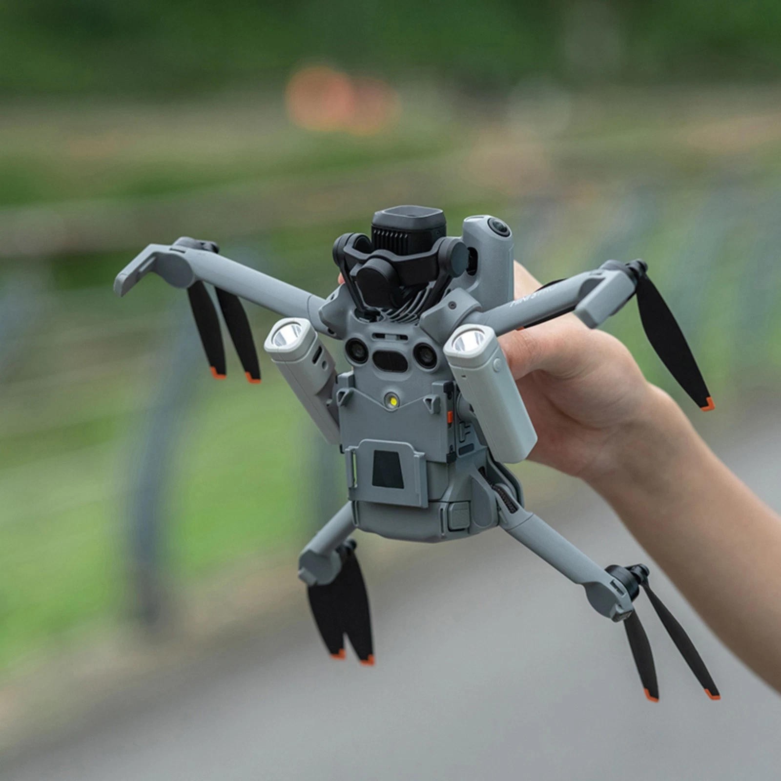 Drone Night Operations Light Mount with Dual LEDs for DJI Mini 5 Pro Holder