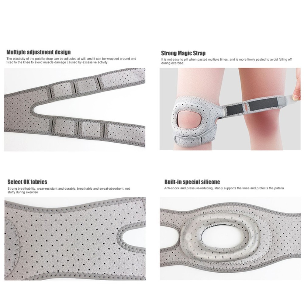 Knee Brace Support Adjustable Neoprene Patella Stabilizing Compression Straps