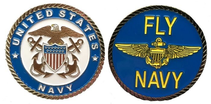 Fly Navy Challenge Coin