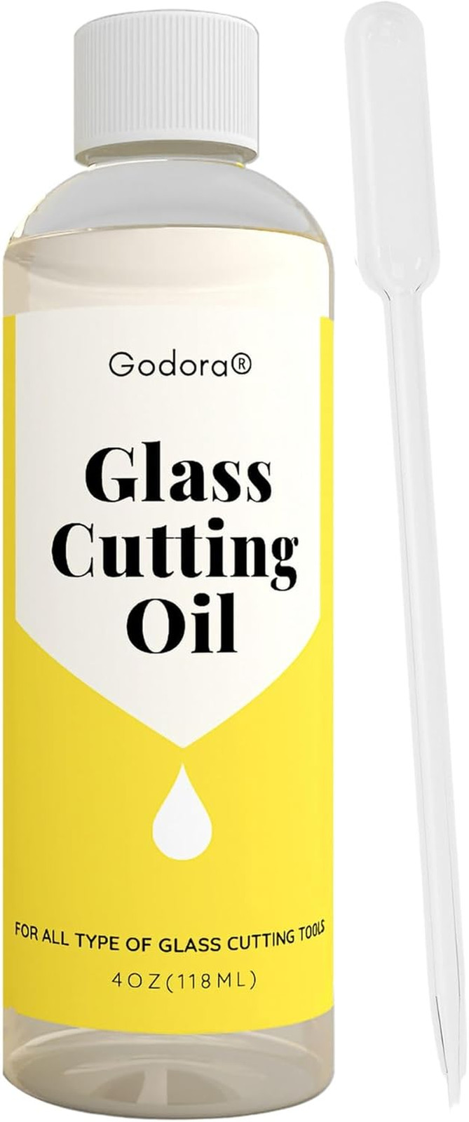 4Oz Glass Cutting Oil Is Used for Cutting Stained Glass, Glass Bottles, Tiles an