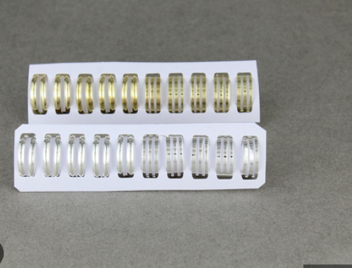 18 piece silver gold bar toe ring set