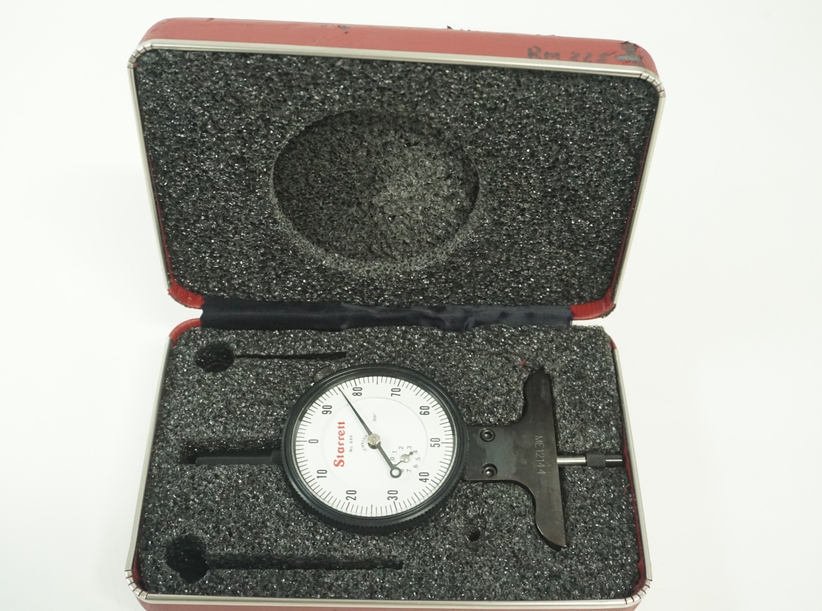 L.S. Starrett Dial Depth Gage Indicator No 644 w/ Original Box - Meter Only