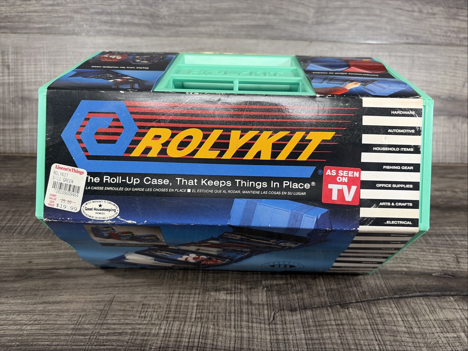 Rolykit Model S-11 Green Storage Organizer Crafts Tools Accessories