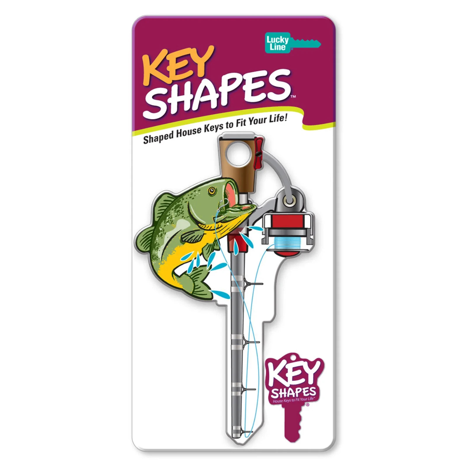 LUCKY LINE B117S FISHING POLE SCHLAGE SC1 KEYWAY HOUSE KEY SHAPES