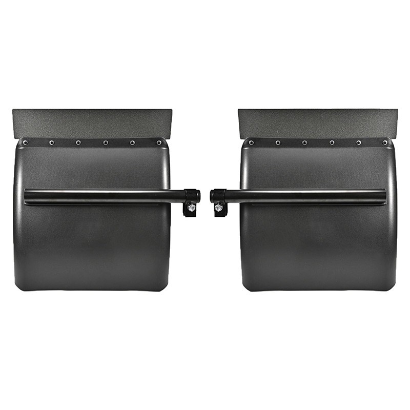 Poly Quarter Fenders for Semi Trucks 24"x24" Mud Flap Hangers Mounting Hardware