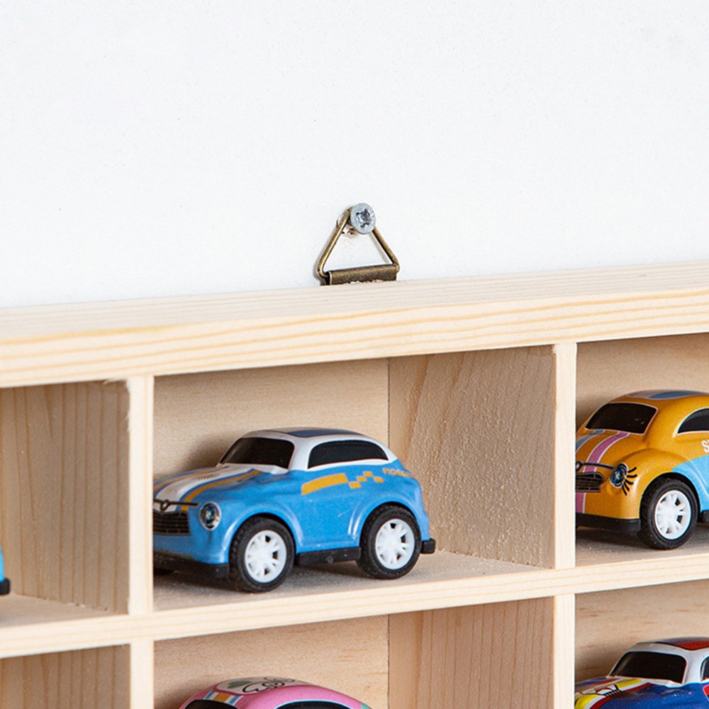 48-Grid Solid Wood Storage Box for 1:64 Car Model Toy Display Collection Holder
