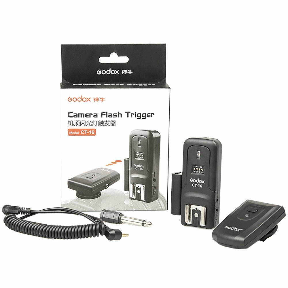 US Godox CT-16 Universal Wireless Flash Speedlite Light Trigger Receiver Set