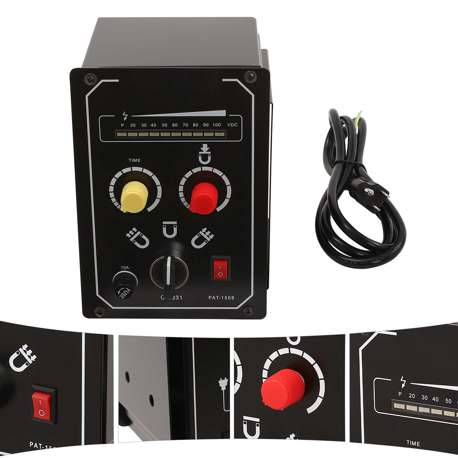 Adjustable Magnetic Force Electro Magnetic Chuck Controller Intuitive Operation