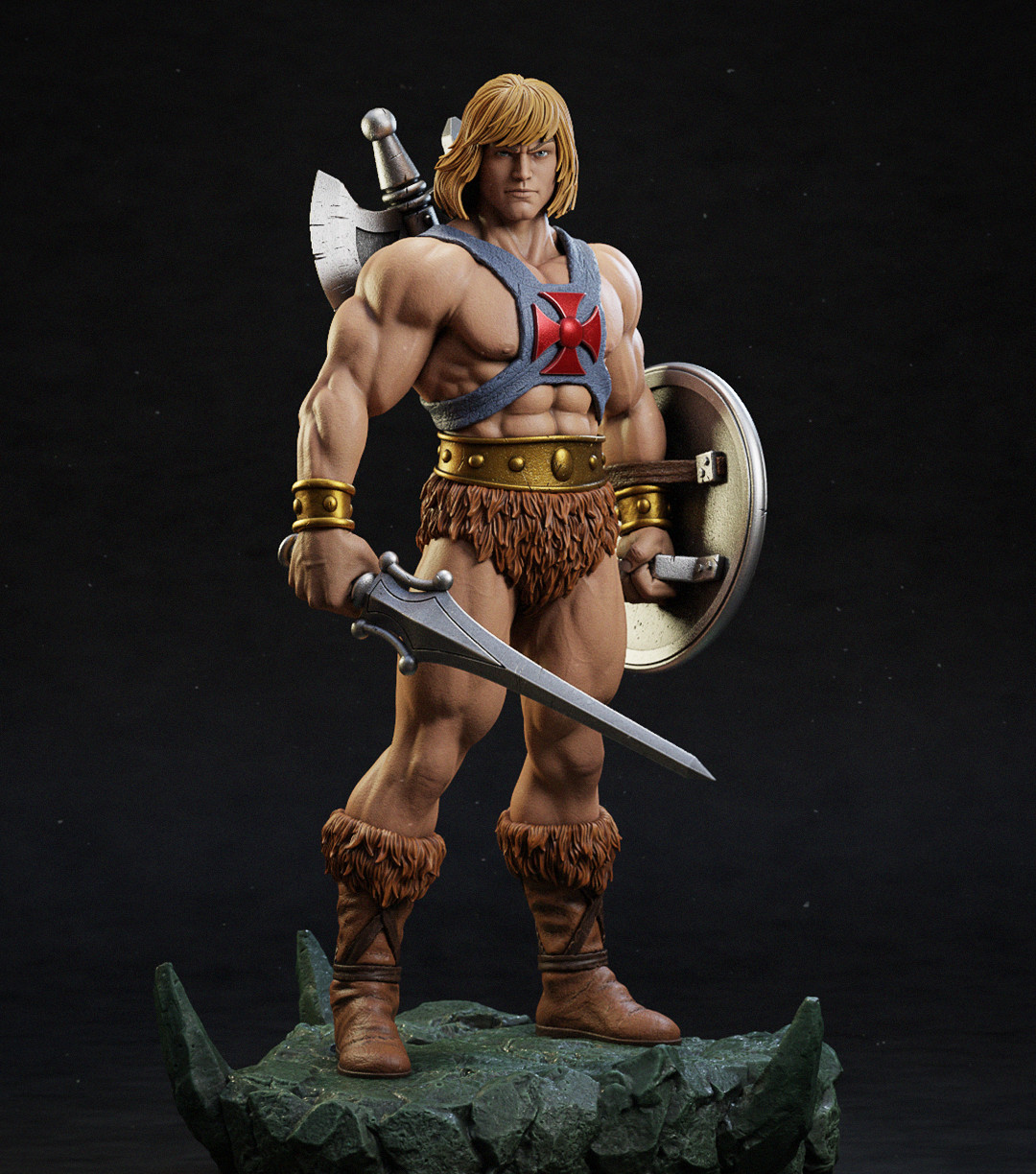 UNPAINTED He Masters Universe Man 3d Printed Model Kit