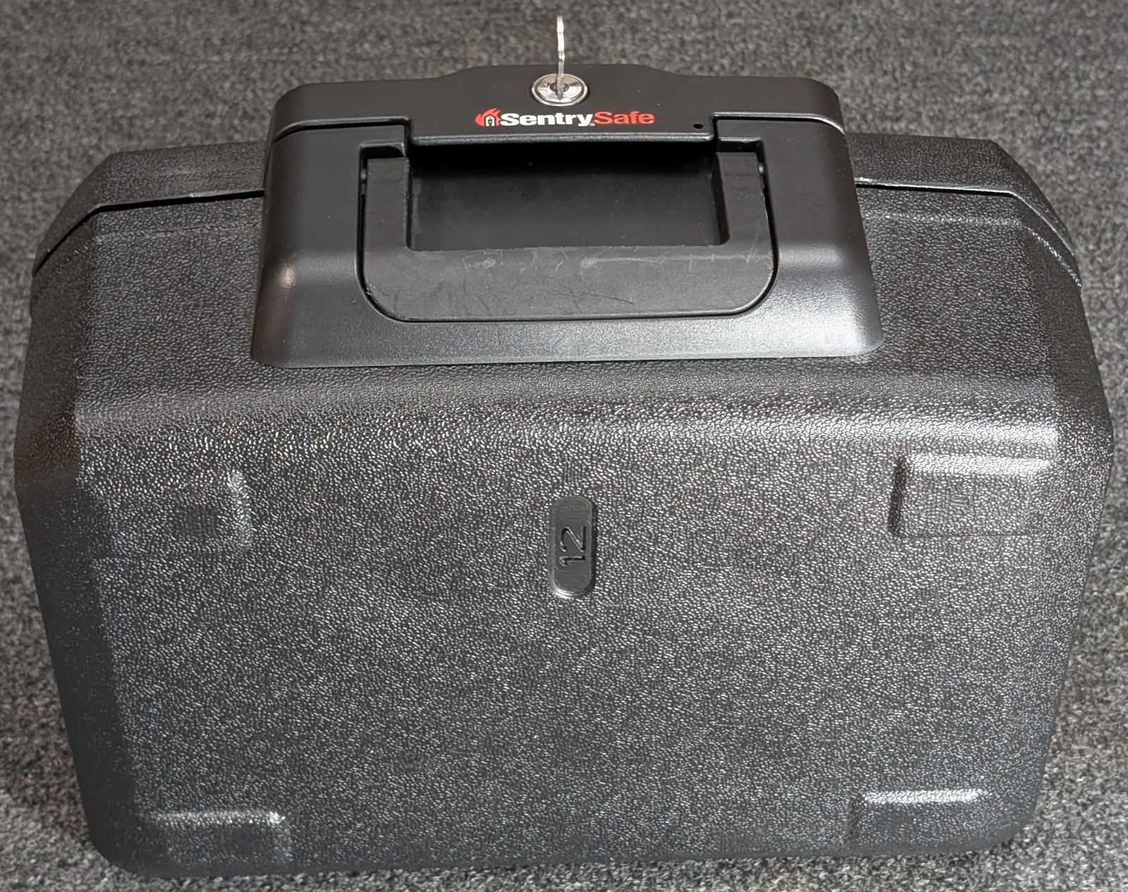 SentrySafe Fire-Resistant Box Safe with Key Lock - Black