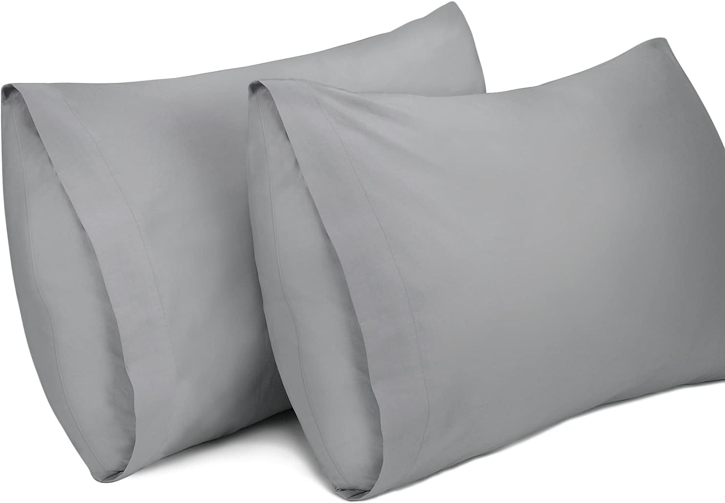 2 Pack Pillow Cases,100% Cotton Breathable Pillowcases,20"X 30" Queen Size,Dark