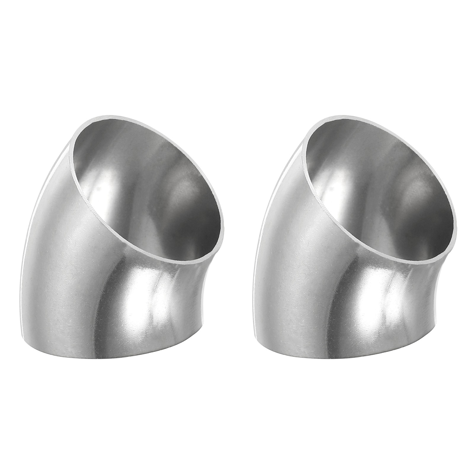 1-1/4" OD 304 Stainless Steel Butt, 2Pack 45 Degree Fitting for Stair Handrail