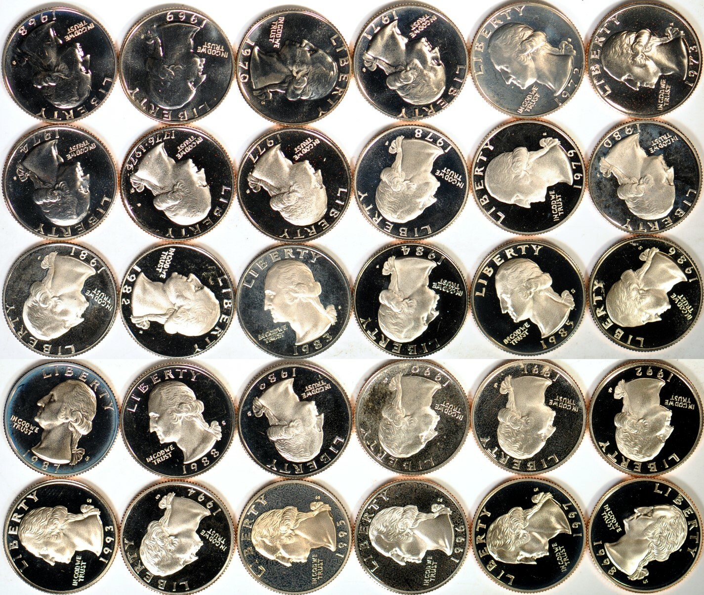 1968S-2008S 25C Washington Quarters Proof  K9208 (you pick the years you want)