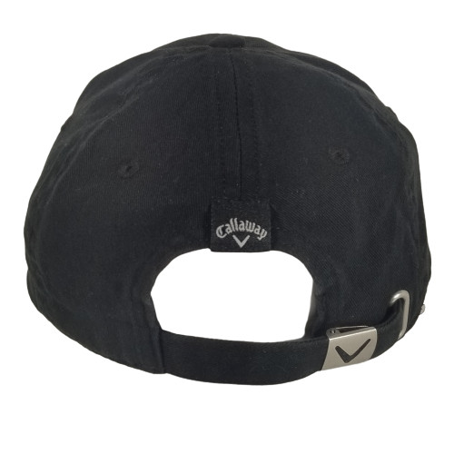 Callaway Black Golf Hat Cap Raised Embroidered Lettering Adjustable