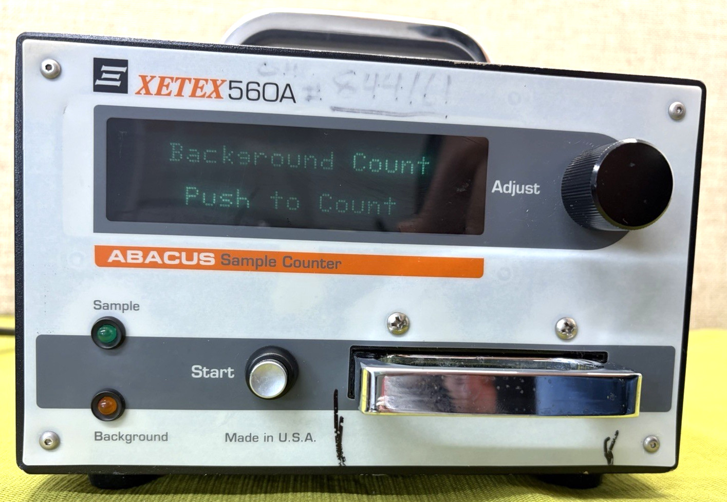 Xetex 560A Abacus Alpha Beta Radiation Sample Counter