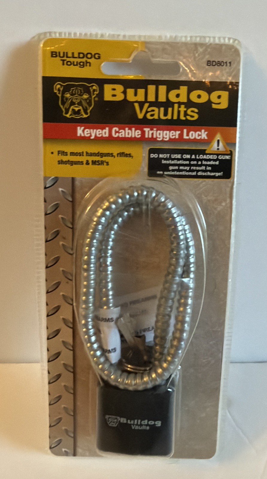 BULLDOG KEYED CABLE TRIGGER LOCK W/ KEYS