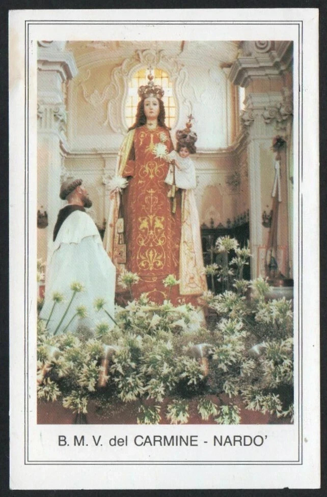 Holy card de la Virgin del Carmen santino image pieuses estampa