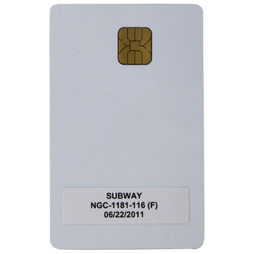 Turbo Chef Smart Card - Subway For Turbo Chef - Part# Ngc-1181-116 NGC-1181-116