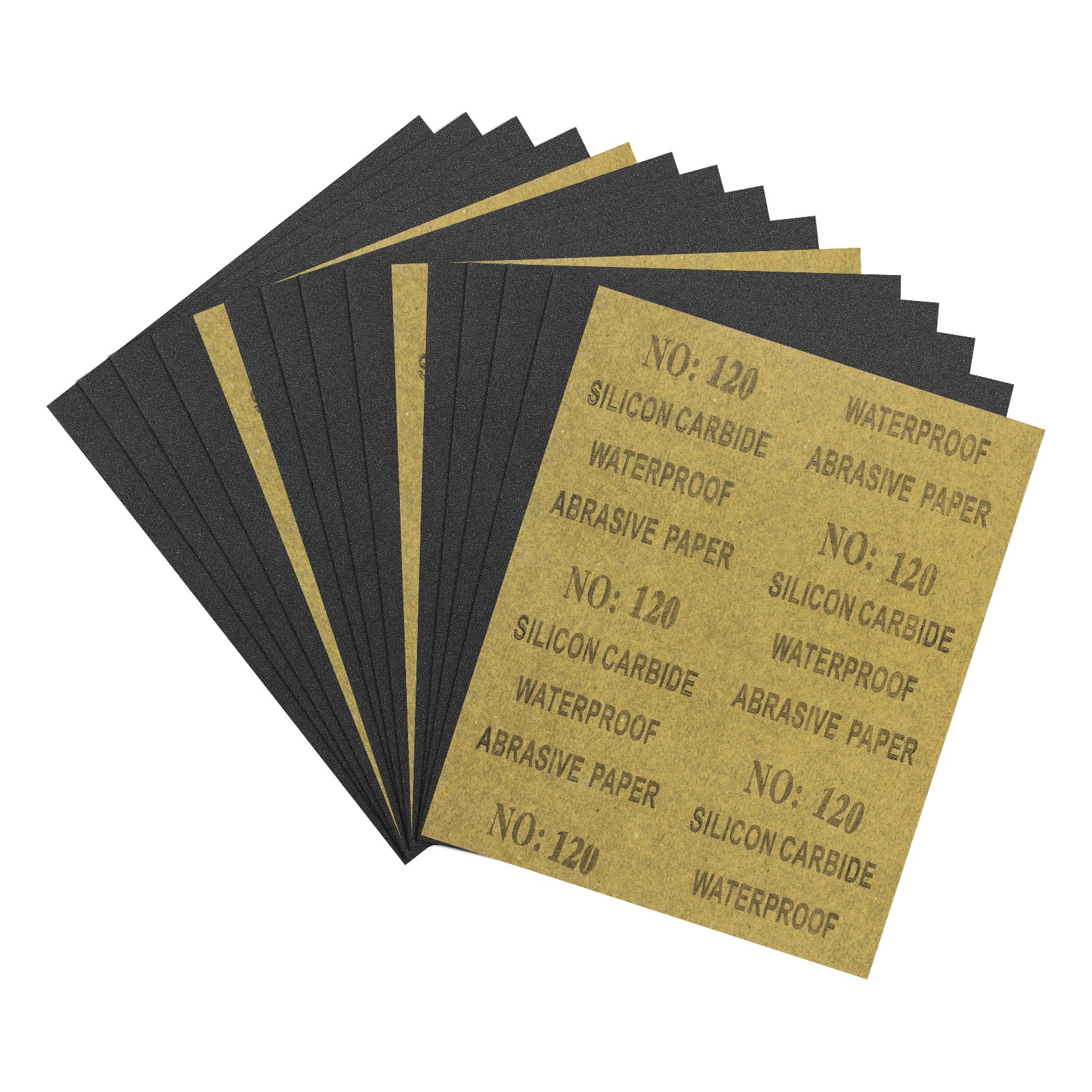 15pcs Sand Papers - [9 x 11 Inch x 120 Grits] Sandpaper Sheets