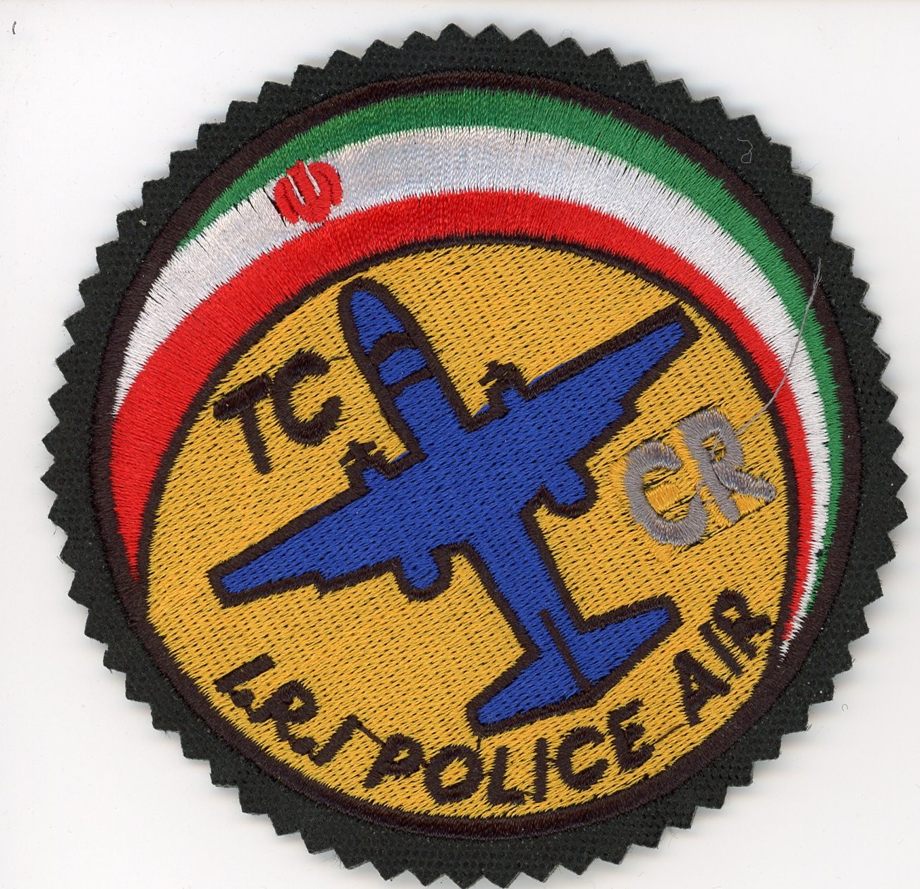 PATCH IRAN IRIPA Islamic Republic of Iran Police Aviation TC CR SEW ON PARCHE