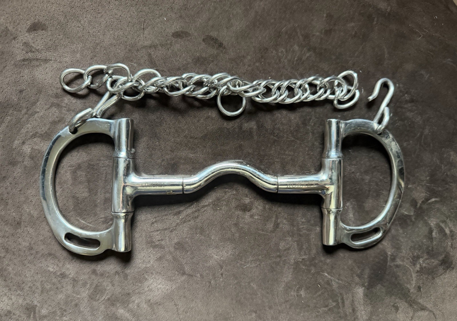 5" Robart Spring Loaded Low Port Correction English Bit