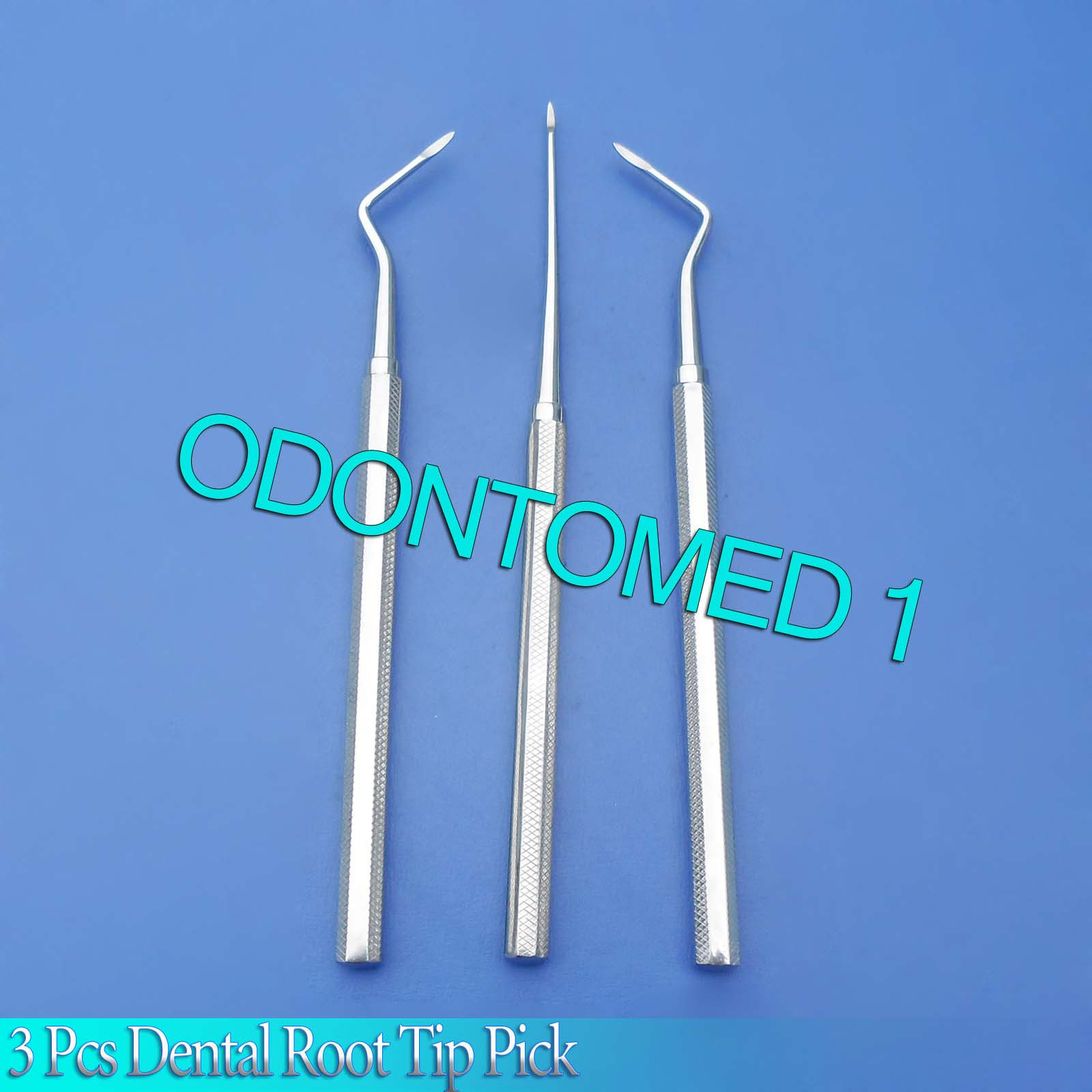 3 Pcs Dental Root Tip Pick Left+Right+Str Dental Instruments Good Quality