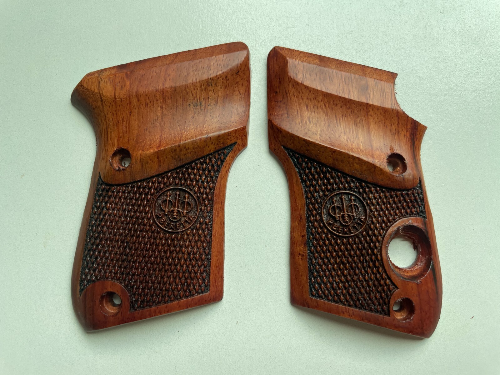 New pattern on Praduak wood Grips For Beretta 21A BOBCAT