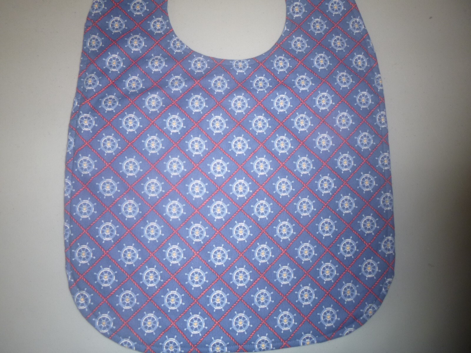Adult Bib/Clothing Protector double thickness with Quilted Diamond Backing