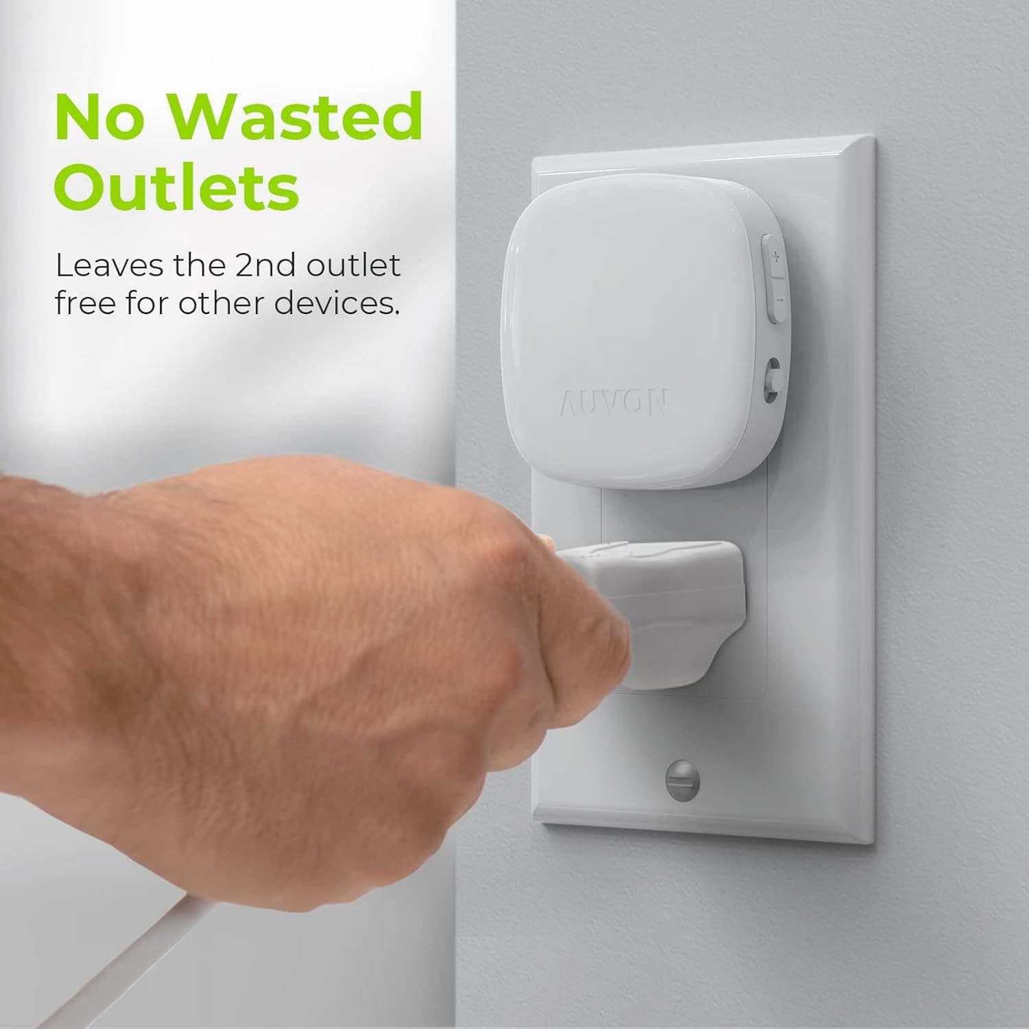 AUVON Plug-in LED Backlit Night Light with Motion Sensor & Dusk to Dawn Sensor,