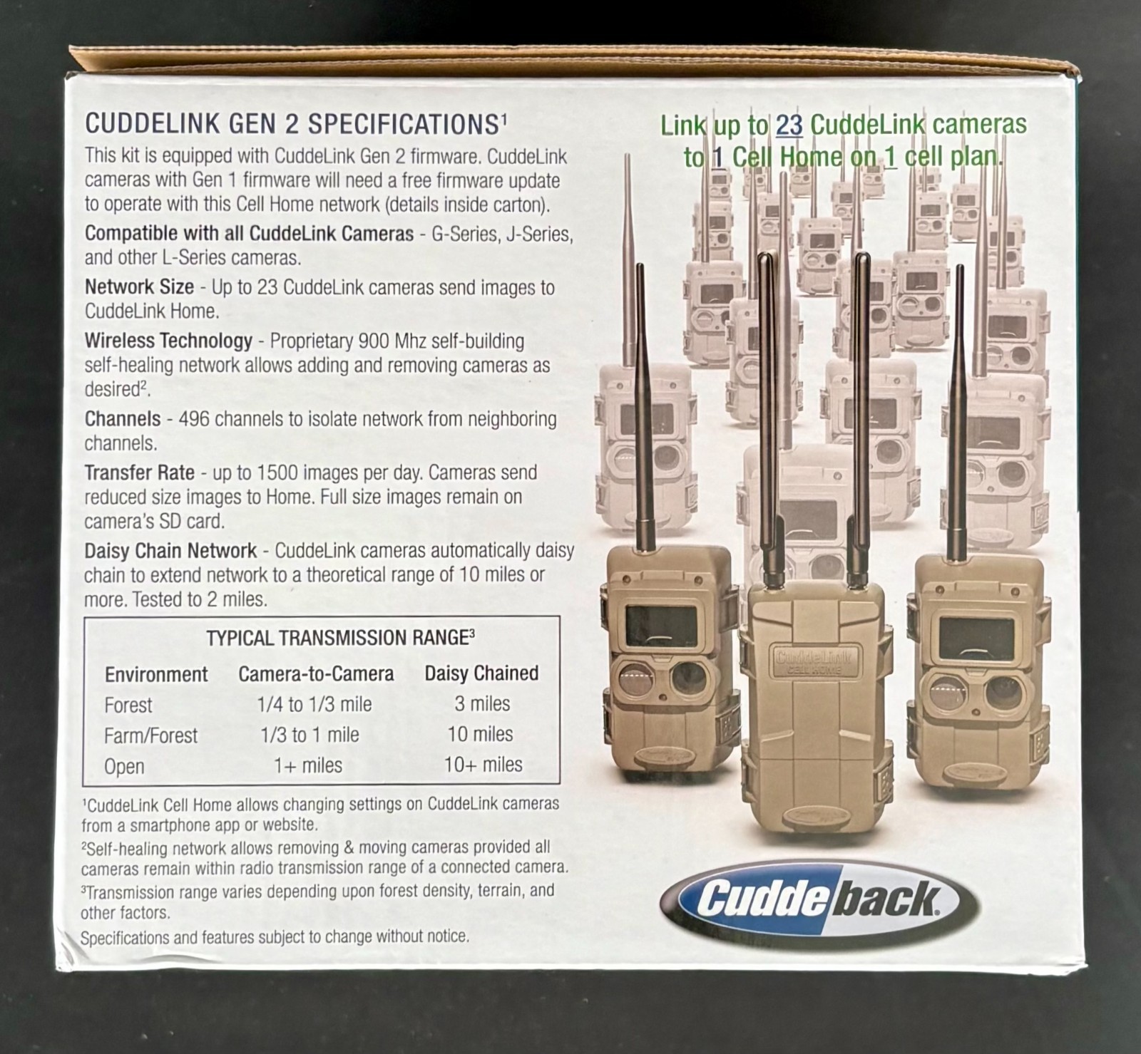 Cuddeback Cuddelink 2 Plus 1 Starter Kit With SD Cards