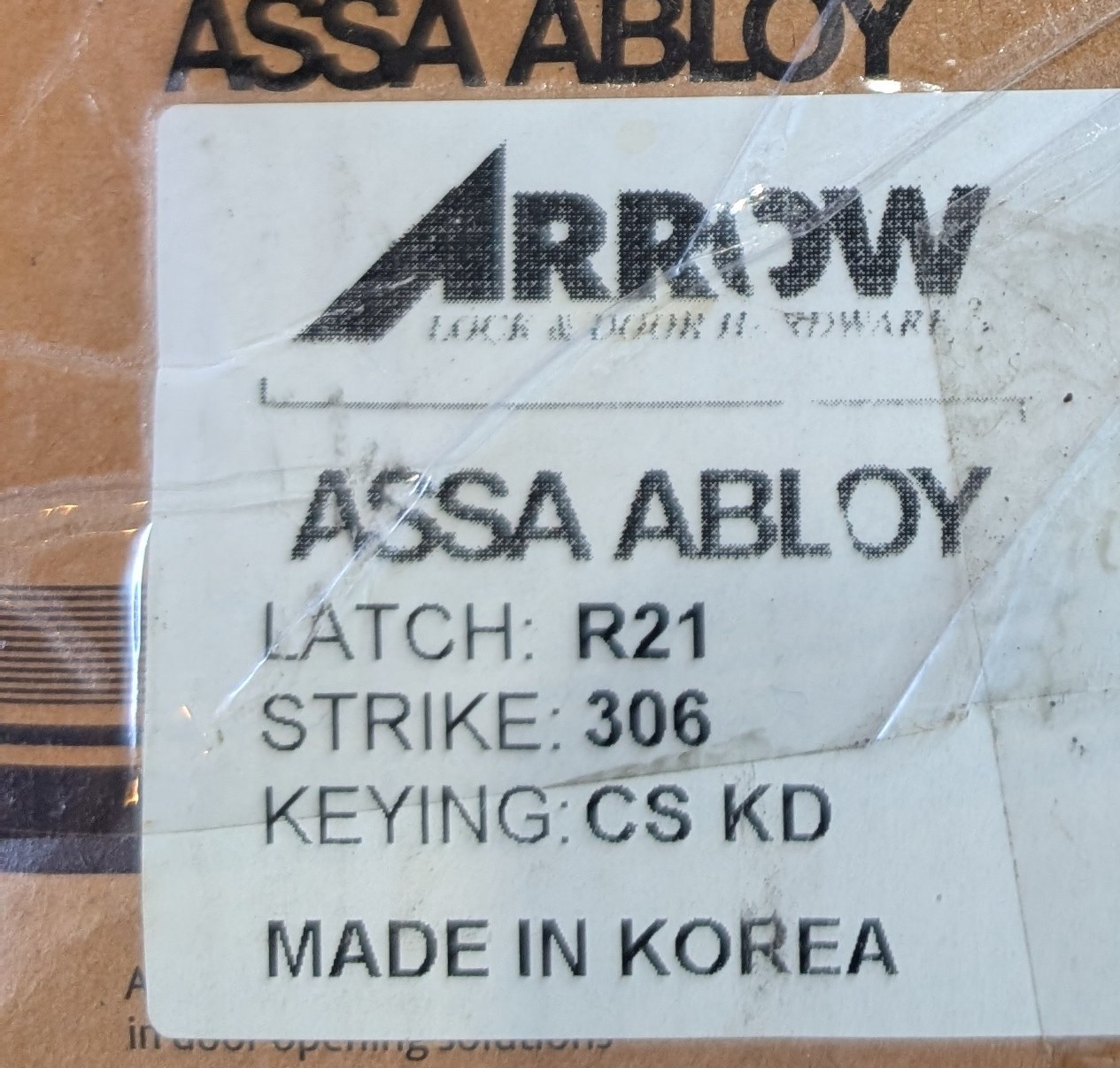 Arrow RLX SERIES LEVER SET-1 Entry ASSA ABLOY