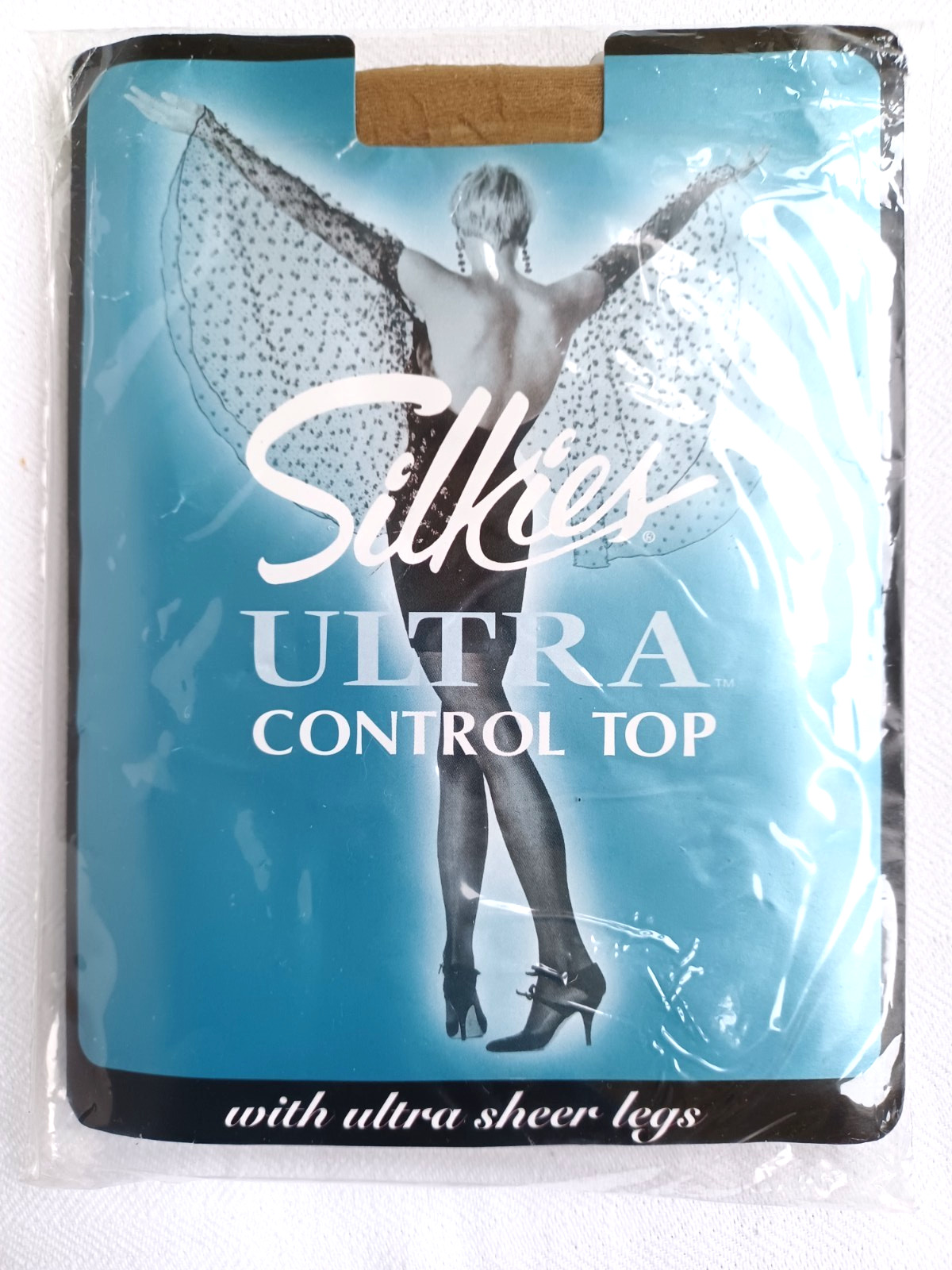 Silkies Ultra Control Top and Ultra Sheer Leg Tights Nude Natural Shade in Large