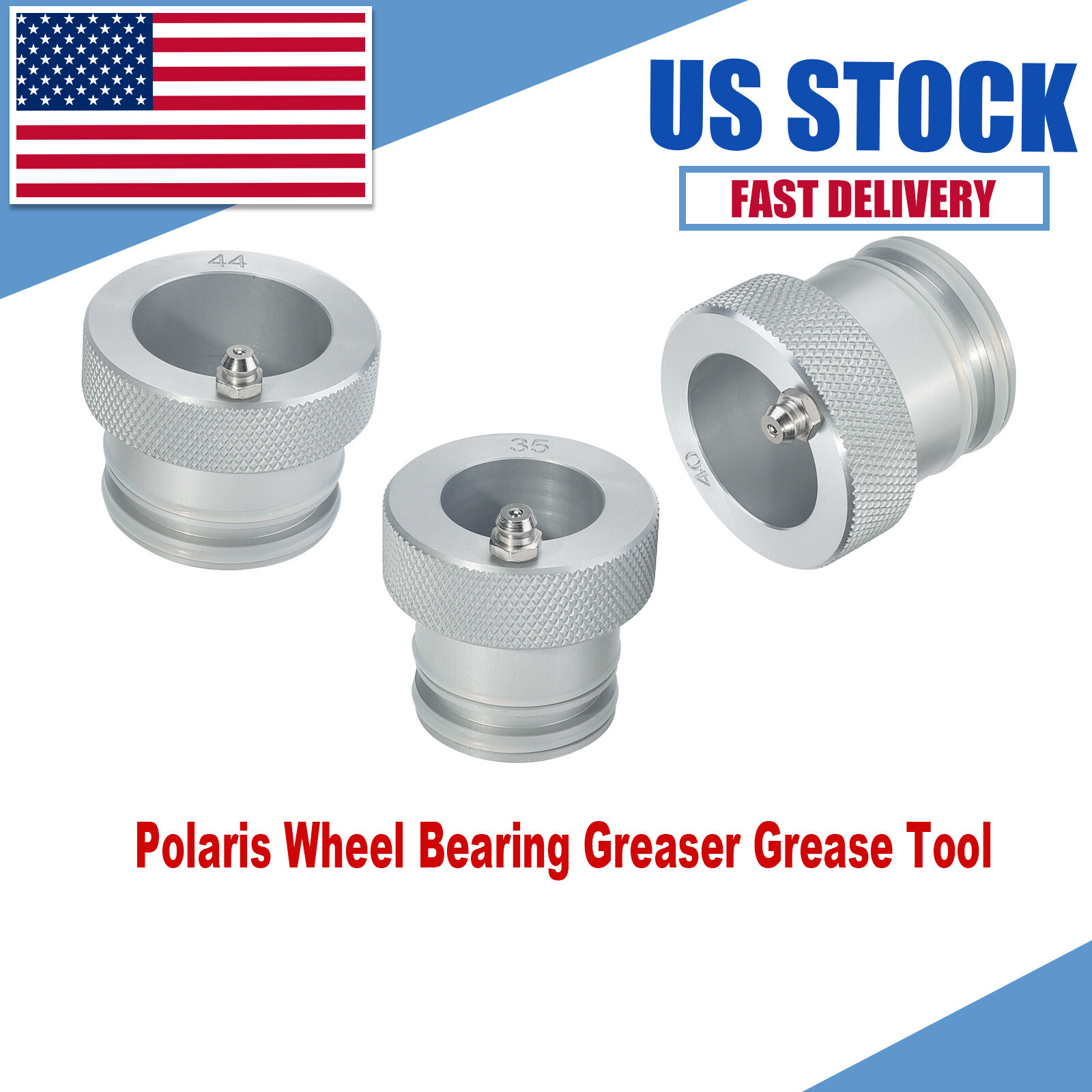 For Polaris Sportsman Ranger RZR Wheel Bearing Greaser Greasing Tool 35+40+44mm