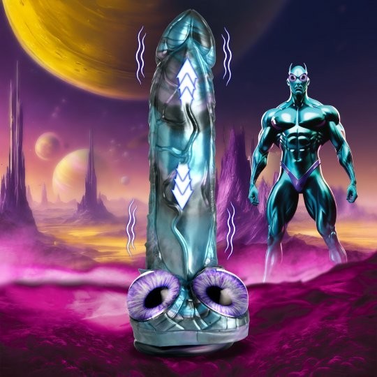 Astro-Thrust Thrusting Vibrating Silicone Dildo Creature Cocks Alien Cock Remote