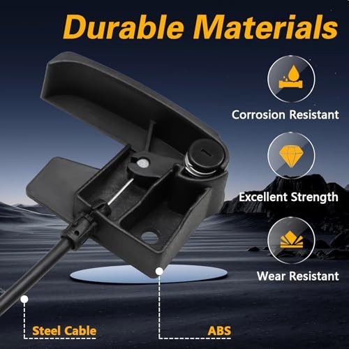 Hood Latch Release Cable with Handle Compatible with Cadillac Escalade