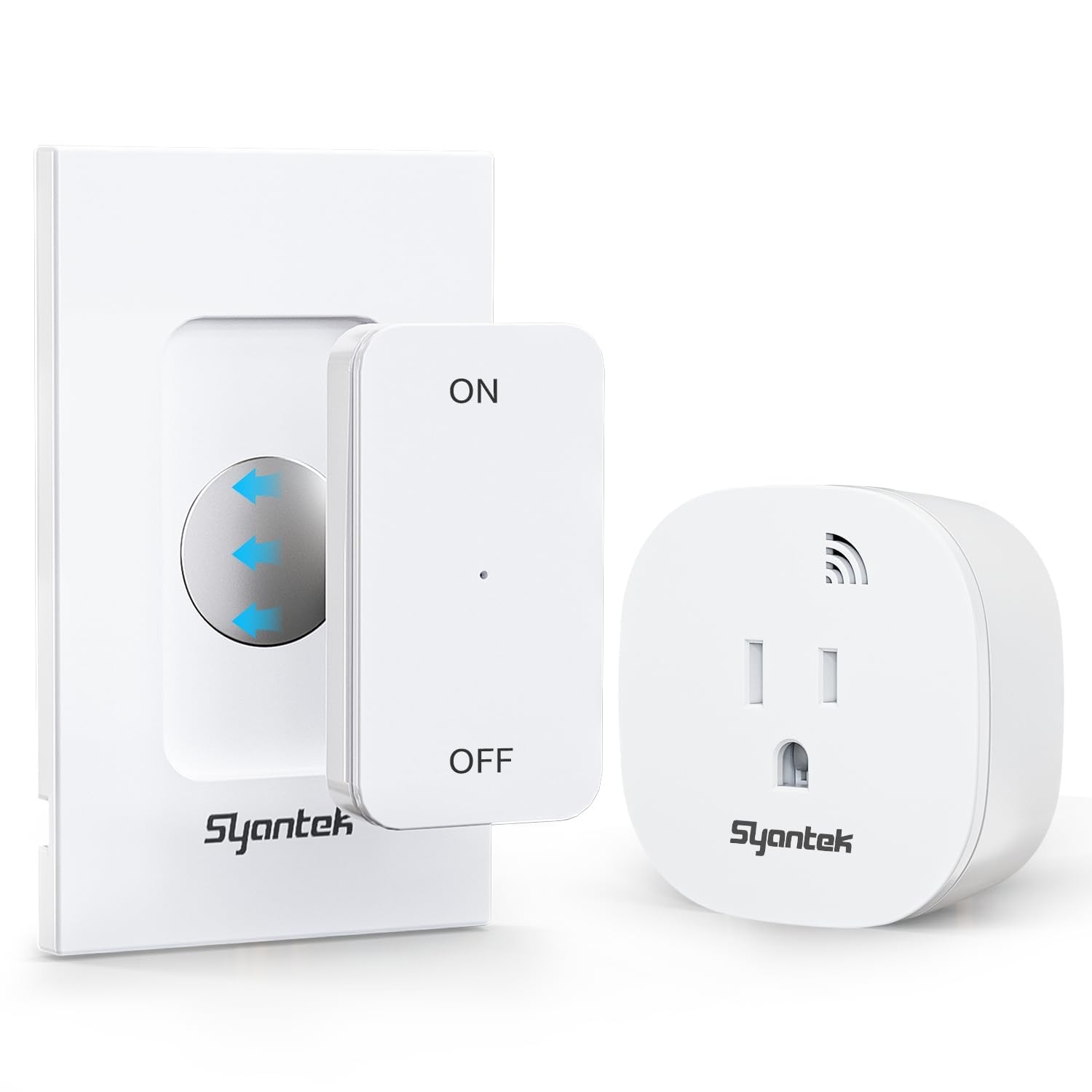 Wireless Wall Switch Remote Control Outlet Kit, 15A/1875W Heavy Duty Electric...