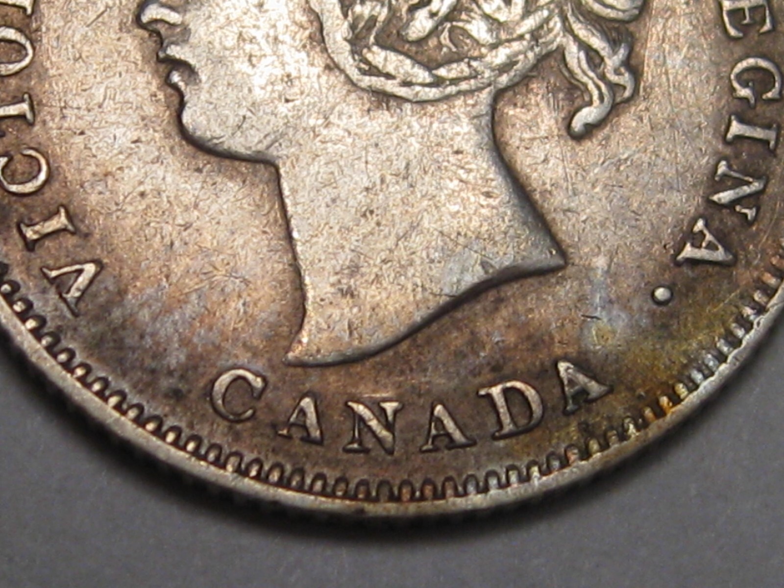 1900 Silver 5¢ Five Cent CANADA. #23