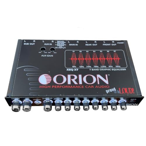 XEQ-X7 7-Band Graphic Equalizer with Front 3.5mm AUX Input – 7-Band Equalizer