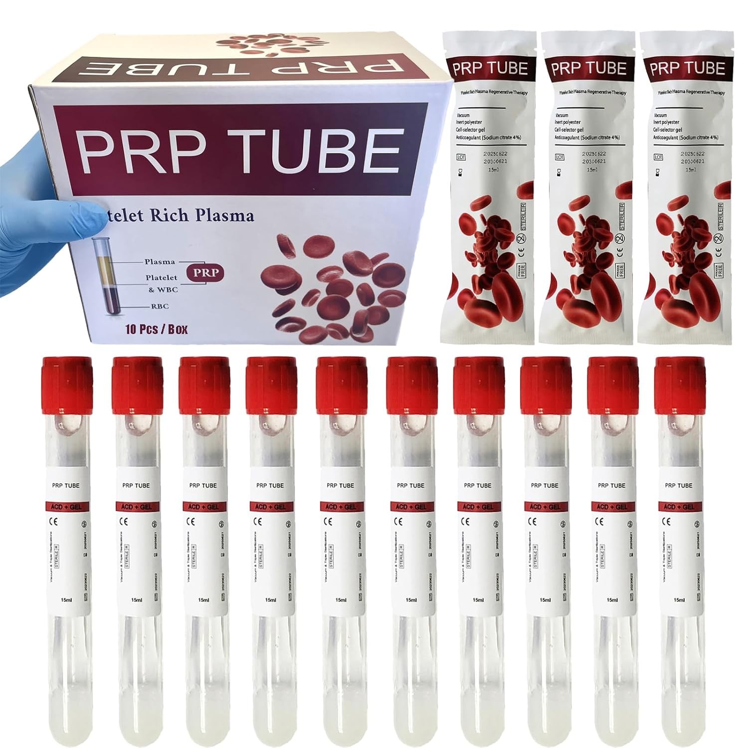 P-P-R Tube for Plat𝒆l𝒆t Rich Pla𝒔ma,Anticoagulant (ACD-a) Separation Gel 10ml
