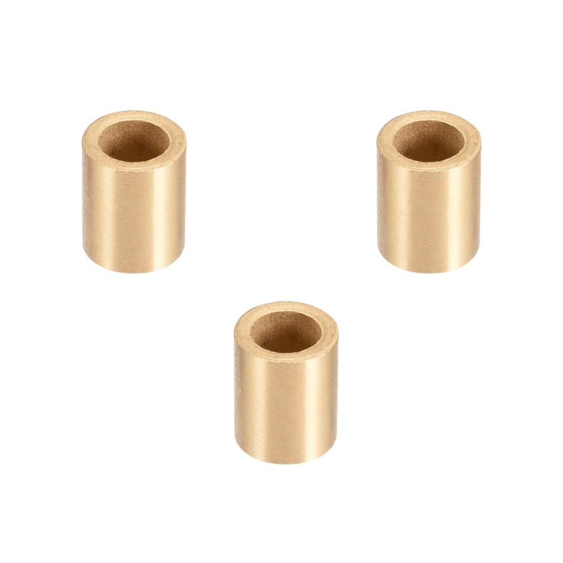 3 x Self-Lubricating Bearing Sleeve 8mm x 12mm x 15mm Sintered Bronze Bushings