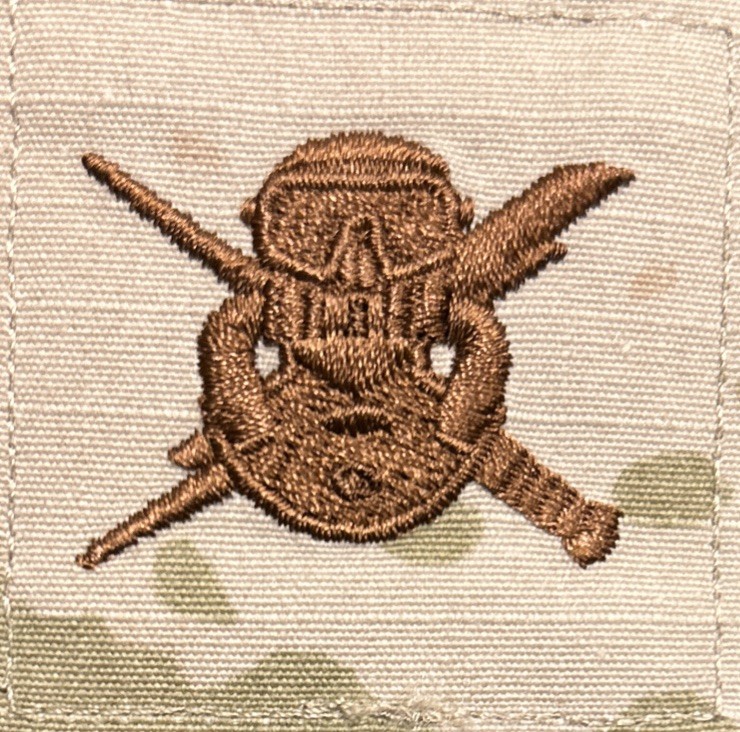 US Air Force Combat Diver Badge OCP w/ Hook AFCDC USAF
