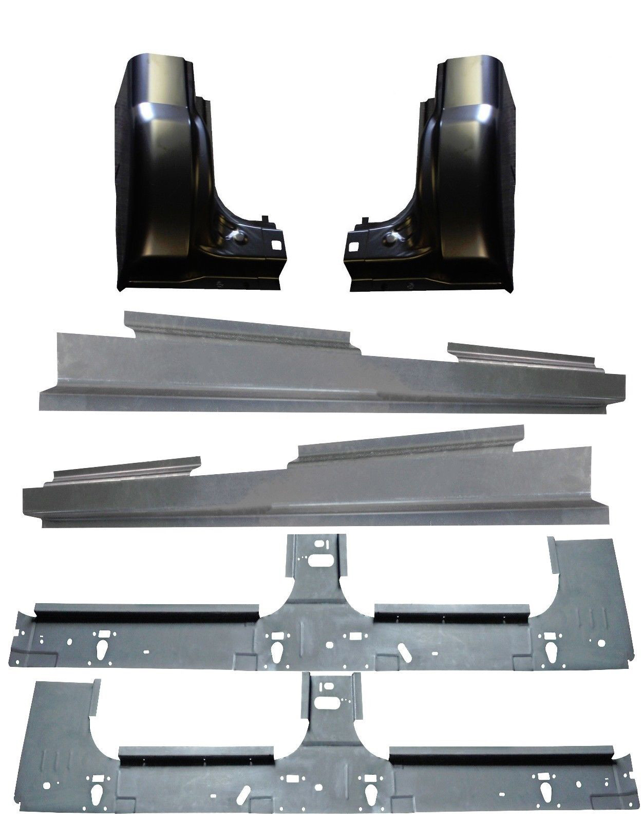1999-2017 Ford Super Duty Crew Cab Inner & Full outer Rocker Panel & Cab Corners