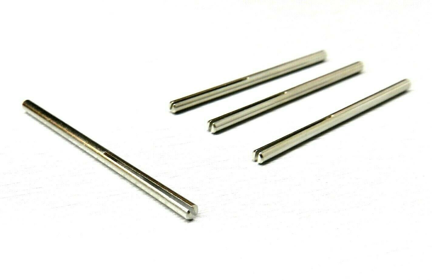 Mini Split Mandrel Straight Shank 3/32" Body Slotted for Sand Paper Strips 4 Pcs