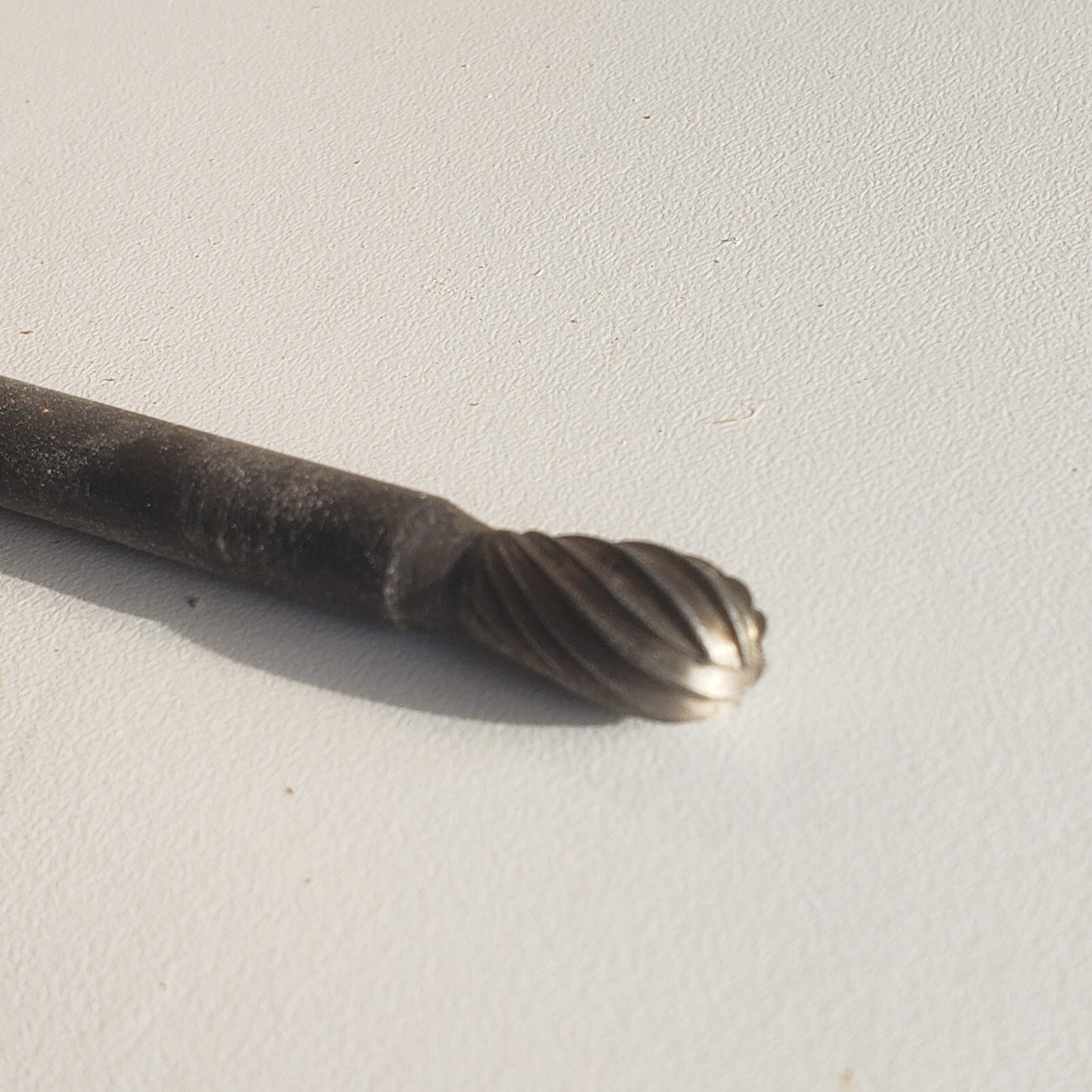 Oval Shape 3/8" Carbide Cutting Tool Die Grinder Bit 1/4" Shank Vintage New Old
