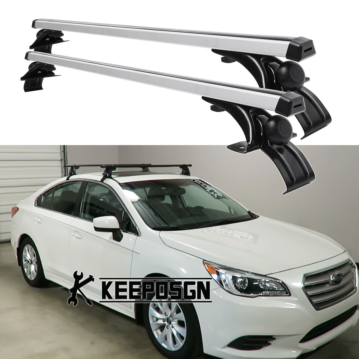 For Subaru Legacy 2005-2024 Bare Roof Top Racks Crossbar Luggage Kayak Carriers