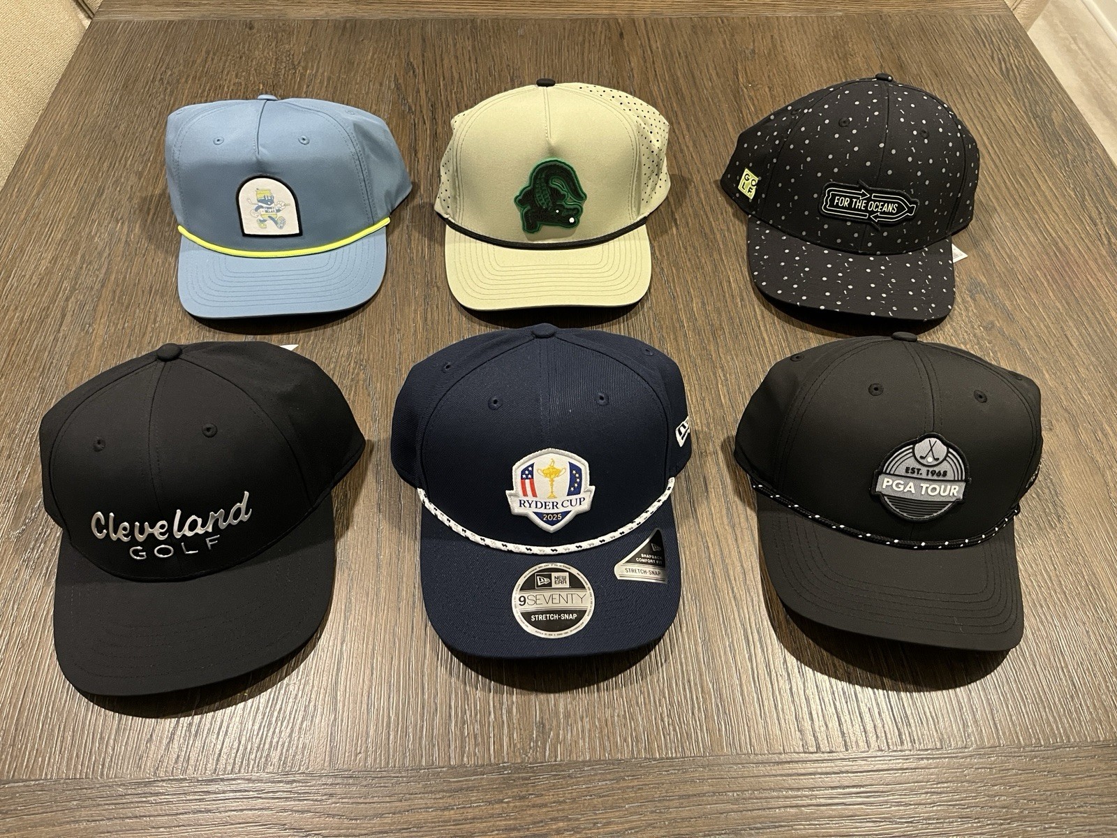 Cleveland PGA Tour Ryder Cup PinsandAces Swannies Golf Hats Lot Adjustable